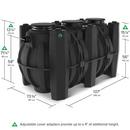 GB-1500 100/200 gpm Grease Interceptor with 6 in. Inlet/Outlet and Composite Cover 