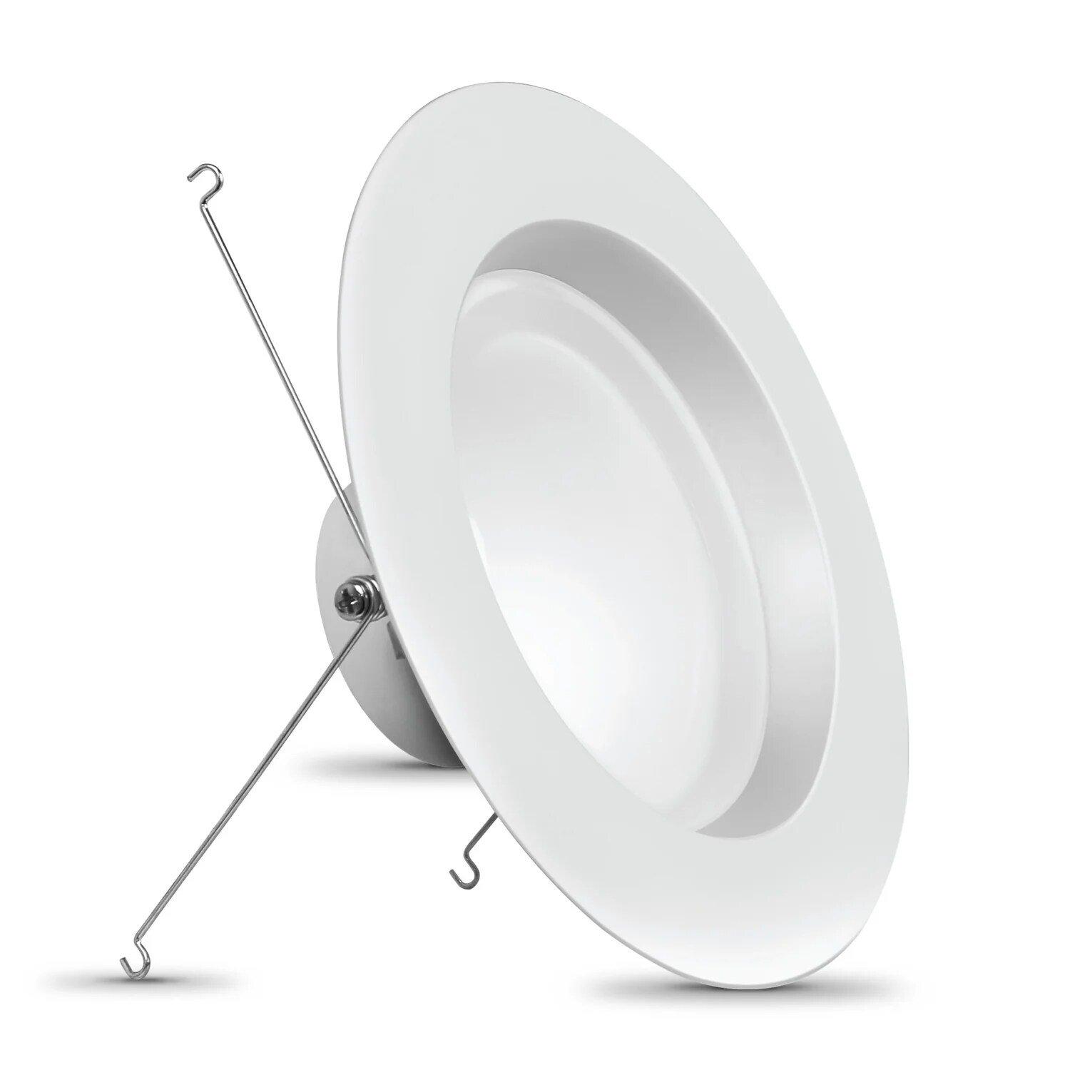 Feit Electric White 7-2/5 x 2-7/10 in. 14.3W LED Recessed Housing & Trim 