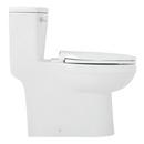 1.28 gpf Elongated One Piece Skirted Toilet in White 