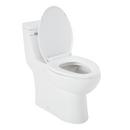 1.28 gpf Elongated One Piece Skirted Toilet in White 