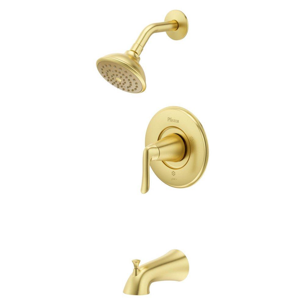 WILLA 1-HANDLE TUB & SHOWER FAUCET IN BRUSHED GOLD 