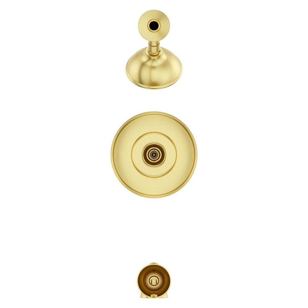 WILLA 1-HANDLE TUB & SHOWER FAUCET IN BRUSHED GOLD 