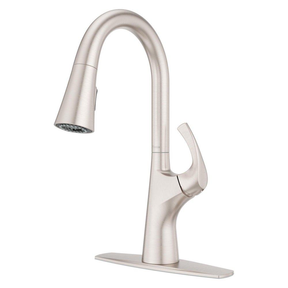 TALEGA PULL-DOWN KITCHEN FAUCET IN SPOT DEFENSE STAINLESS STEEL 