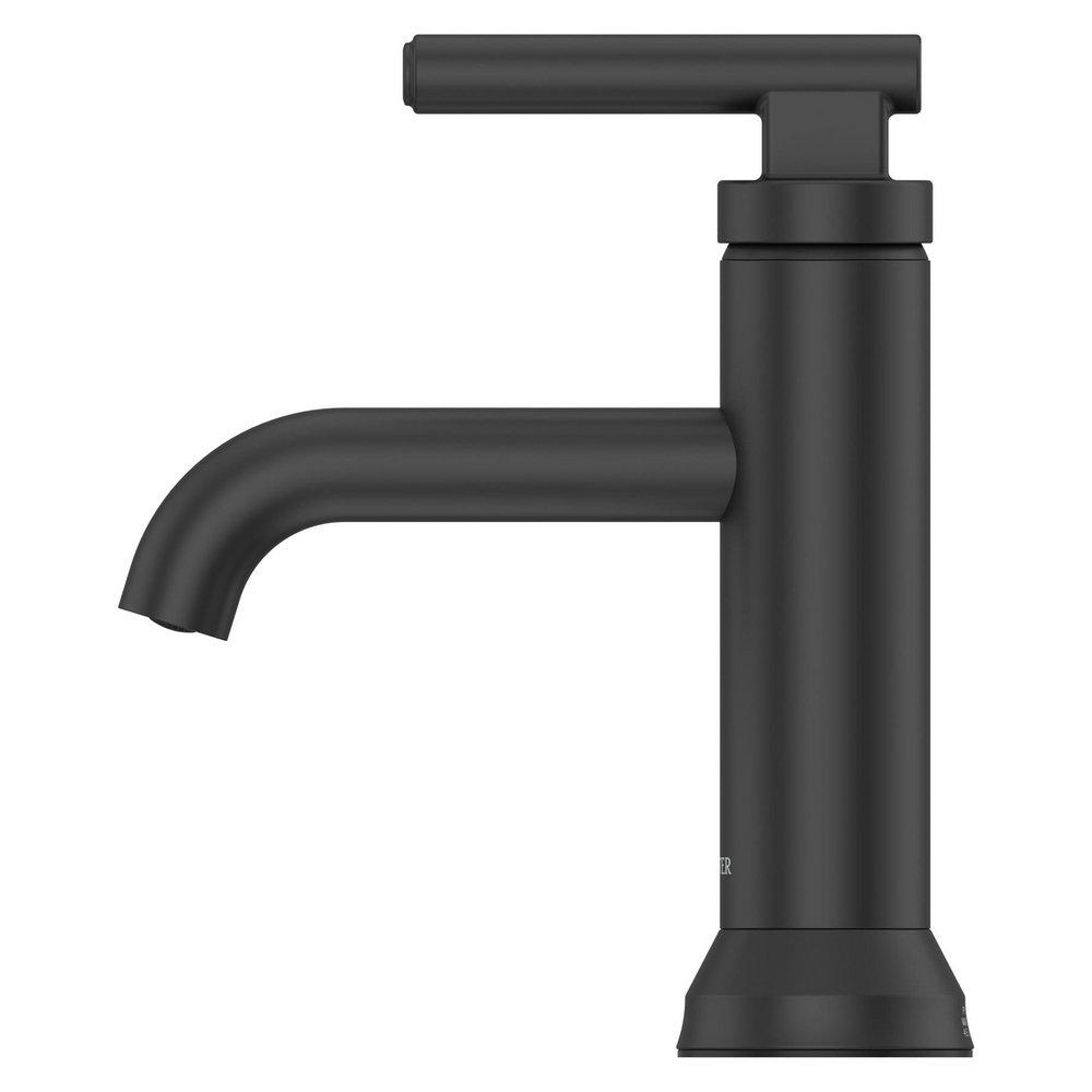 CAPISTRANO SINGLE CONTROL 4 CENTERSET 4 CENTERSET BATHROOM FAUCET IN SPOT DEFENSE MATTE BLACK 