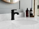 VANERI SINGLE CONTROL 4 CENTERSET 4 CENTERSET BATHROOM FAUCET IN SPOT DEFENSE MATTE BLACK 