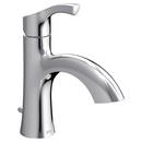 CHROME ONE-HANDLE LOW ARC BATHROOM FAUCET 
