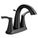 MATTE BLACK TWO-HANDLE HIGH ARC BATHROOM FAUCET 