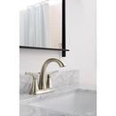 Two-Handle High Arc Centerset Bathroom Sink Faucet in Brushed Nickel 
