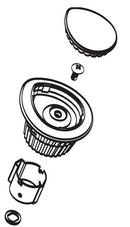 Moen Polished Brass 2-1/2 in. Plastic Handle Kit 