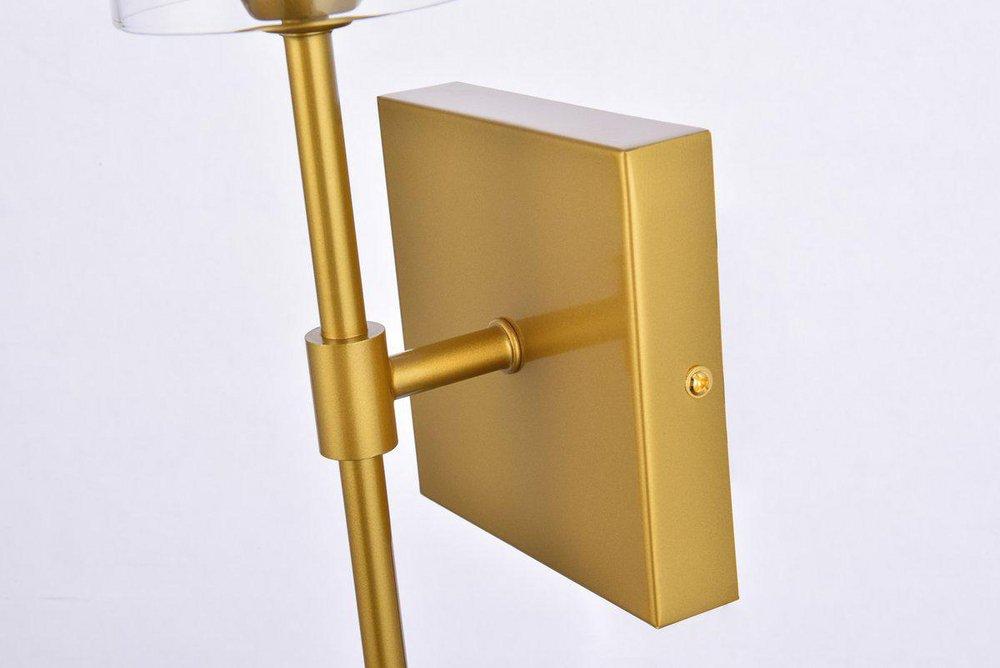 ELSRETH 1 LIGHT BRASS WALL SCONCE 