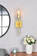ELSRETH 1 LIGHT BRASS WALL SCONCE 