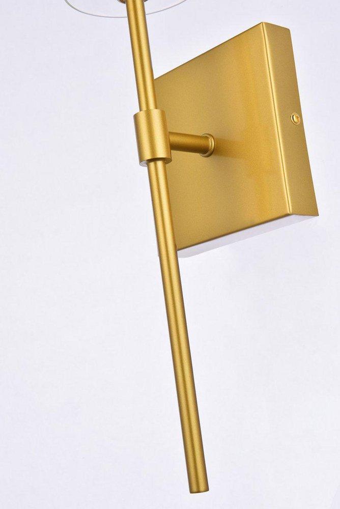 ELSRETH 1 LIGHT BRASS WALL SCONCE 