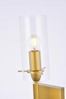 ELSRETH 1 LIGHT BRASS WALL SCONCE 