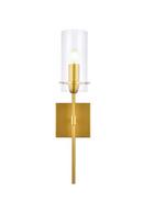 ELSRETH 1 LIGHT BRASS WALL SCONCE 