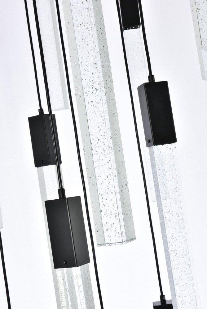 WESTON 16 LIGHTS PENDANT IN BLACK 