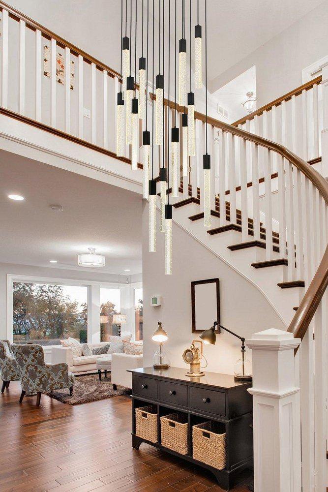 WESTON 16 LIGHTS PENDANT IN BLACK 