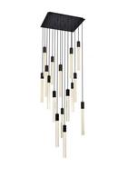 WESTON 16 LIGHTS PENDANT IN BLACK 