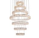 Elegant Lighting Gold 38 x 40 in. 232W 7-Tier 7-Light LED Luxe and Modern Chandelier 