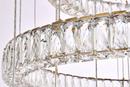 Elegant Lighting Gold 38 x 40 in. 232W 7-Tier 7-Light LED Luxe and Modern Chandelier 