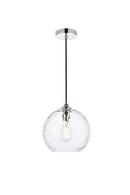 CASHEL 10 INCH LIGHT CHROME PENDANT 