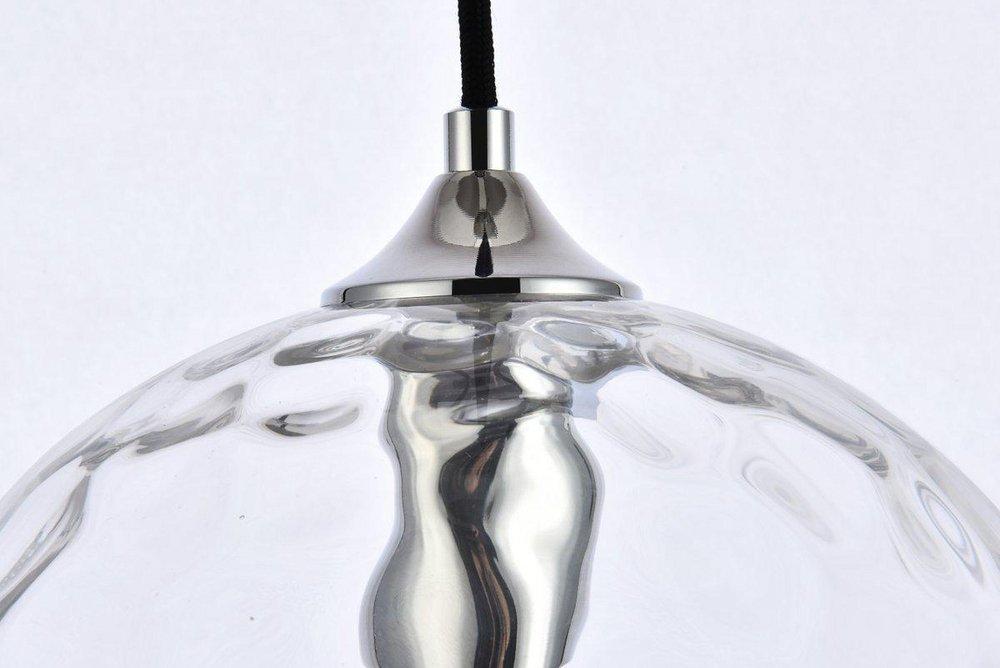 CASHEL 10 INCH LIGHT CHROME PENDANT 