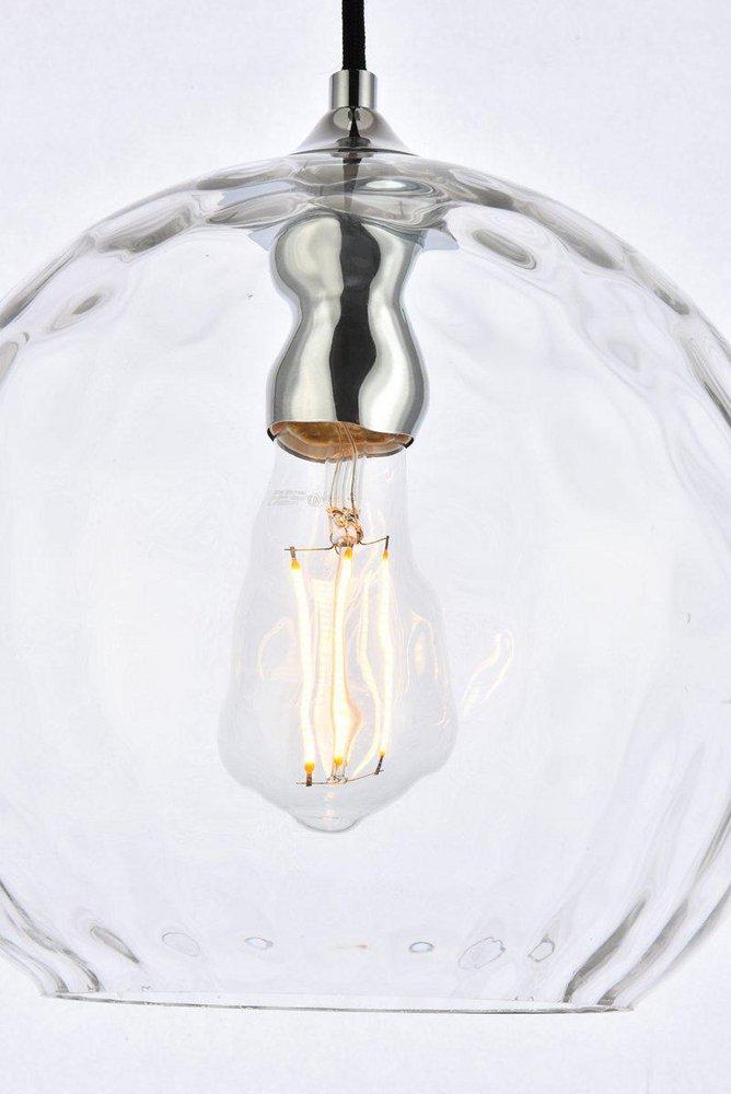 CASHEL 10 INCH LIGHT CHROME PENDANT 