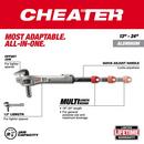 Cheater Aluminum Offset Adaptable Pipe Wrench 