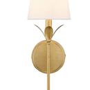 60W 1-Light 21 in. Wall Sconce in Antique Gold 