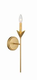 60W 1-Light 21 in. Wall Sconce in Antique Gold 