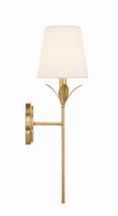 60W 1-Light 21 in. Wall Sconce in Antique Gold 