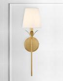 60W 1-Light 21 in. Wall Sconce in Antique Gold 