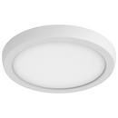 7 x 2/3 in. 11W 1-Light LED Utility Flush Mount Ceiling Fixture in White