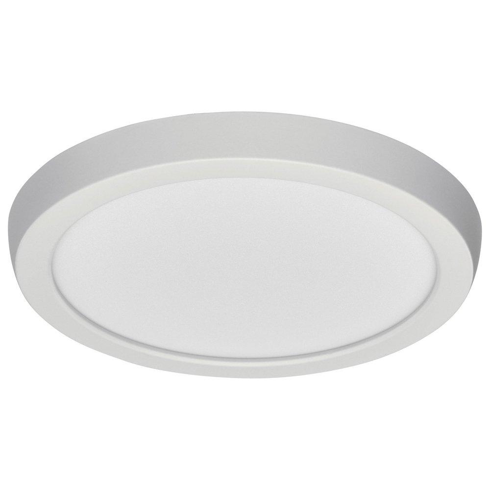 7 in. 11 W 120V Round Flush Mount LED Fixture in White 