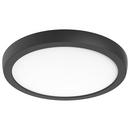 12 x 1-3/50 in. 19.5W 1-Light LED Contemporary Flush Mount Ceiling Fixture in Black