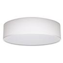 15 INCH; CCT SELECTABLE; FABRIC DRUM LED DECOR FLUSH MOUNT FIXTURE; WHITE FABRIC SHADE; ACRYLIC DIFFUSER 