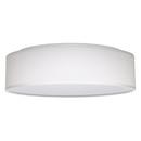 15 INCH; CCT SELECTABLE; FABRIC DRUM LED DECOR FLUSH MOUNT FIXTURE; WHITE FABRIC SHADE; ACRYLIC DIFFUSER 