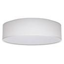15 INCH; CCT SELECTABLE; FABRIC DRUM LED DECOR FLUSH MOUNT FIXTURE; WHITE FABRIC SHADE; ACRYLIC DIFFUSER 