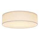 15 INCH; CCT SELECTABLE; FABRIC DRUM LED DECOR FLUSH MOUNT FIXTURE; WHITE FABRIC SHADE; ACRYLIC DIFFUSER 
