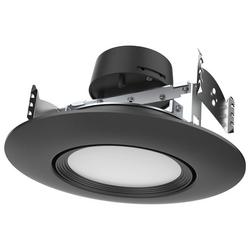 7-2/5 x 7-2/5 x 3-9/10 in. 10.5W LED Recessed Housing & Trim in Black