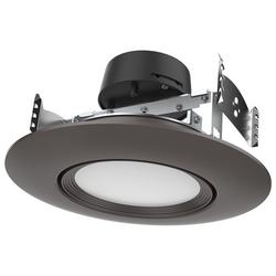 7-2/5 x 7-2/5 x 3-9/10 in. 10.5W LED Recessed Housing & Trim in Bronze