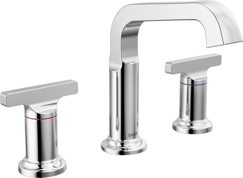 Two Handle Widespread Bathroom Sink Faucet in Lumicoat Chrome 