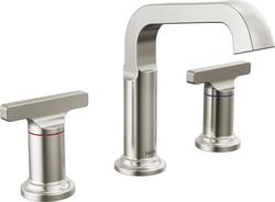 Two Handle Widespread Bathroom Sink Faucet in Lumicoat&reg; Stainless