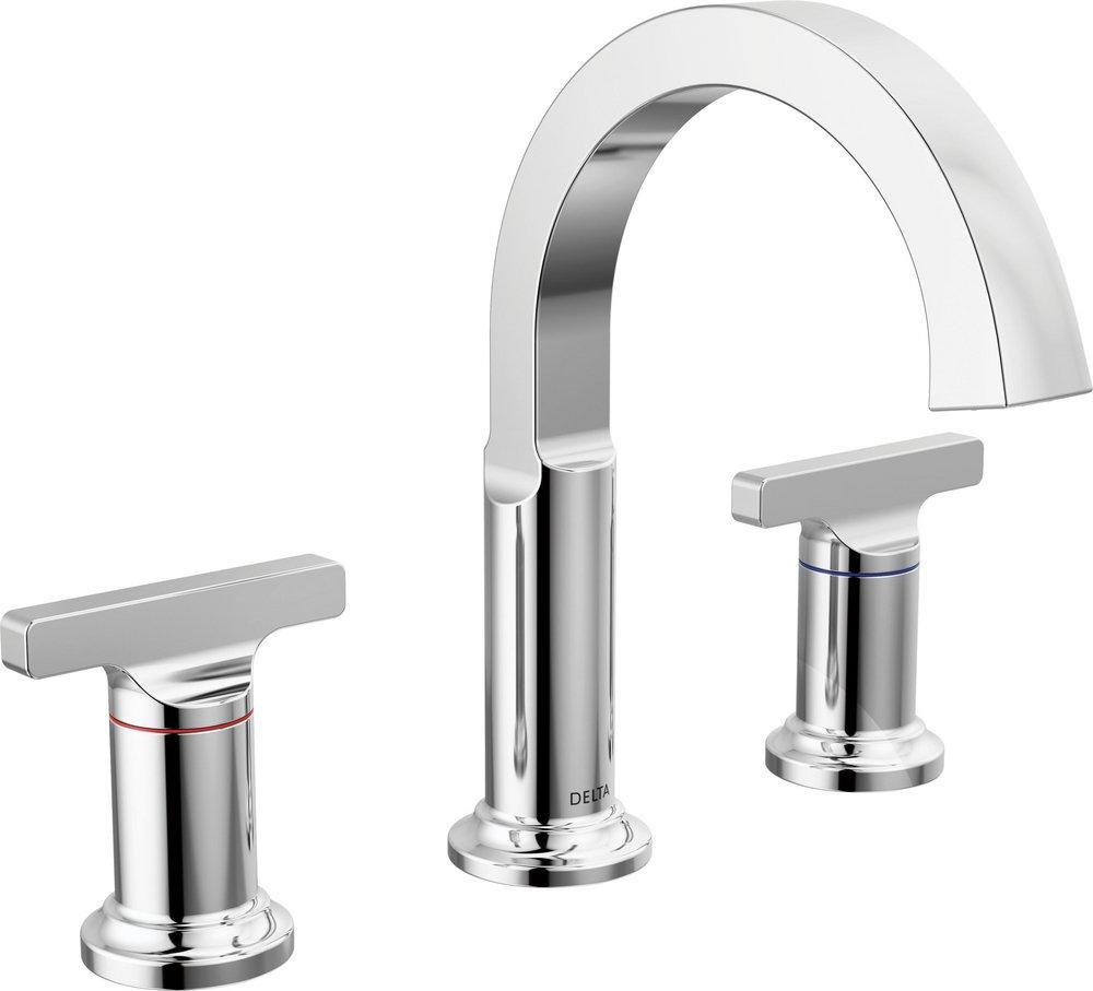 DELTA TETRA TWO HANDLE WIDESPREAD BATHROOM FAUCET 