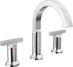 Two Handle Widespread Bathroom Sink Faucet in Lumicoat Chrome