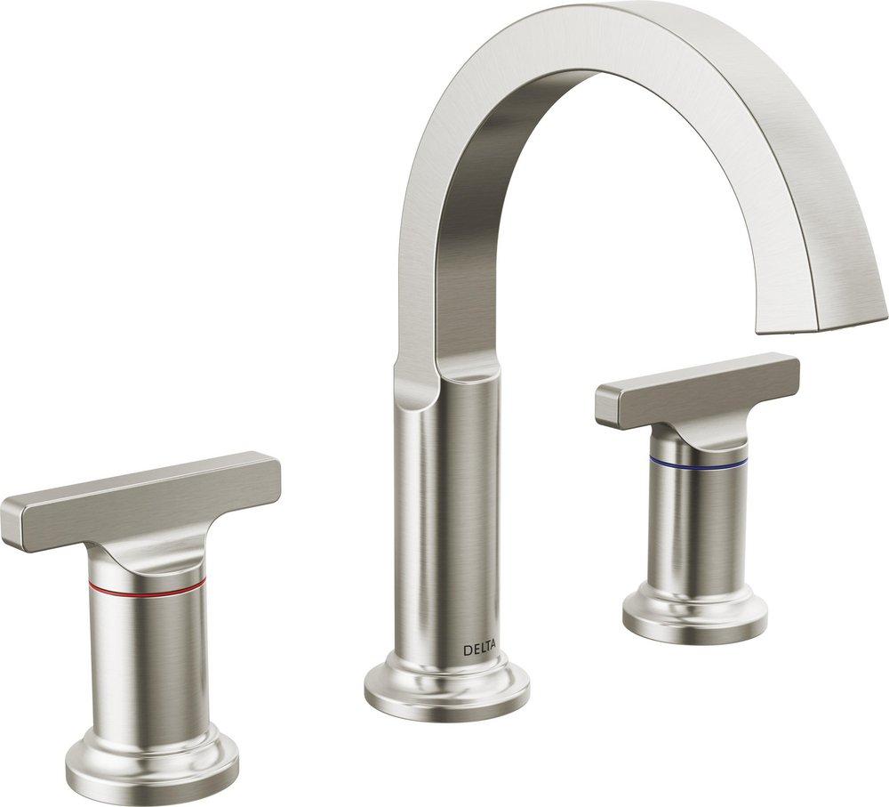 DELTA TETRA TWO HANDLE WIDESPREAD BATHROOM FAUCET 