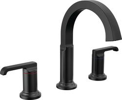 Two Handle Widespread Bathroom Sink Faucet in Matte Black