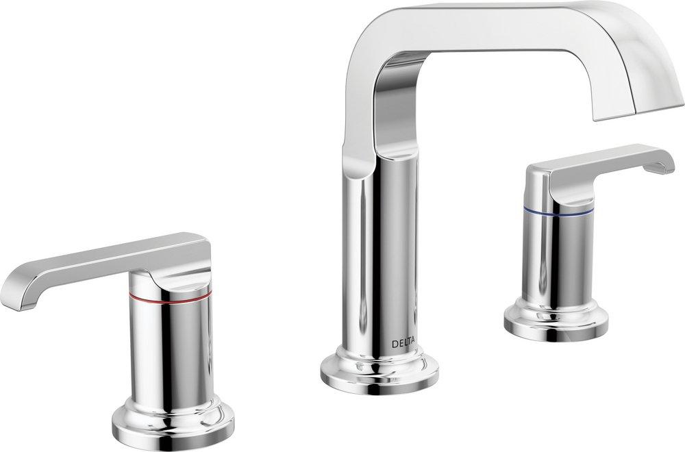 DELTA TETRA TWO HANDLE WIDESPREAD BATHROOM FAUCET 