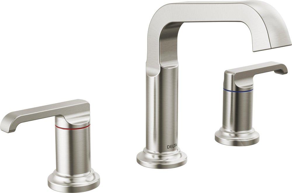 DELTA TETRA TWO HANDLE WIDESPREAD BATHROOM FAUCET 