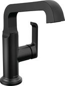 Single Handle Monoblock Bathroom Sink Faucet in Matte Black