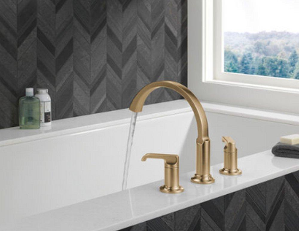 Delta Faucet Lumicoat Champagne Bronze Single Handle Zinc Lever Handle 